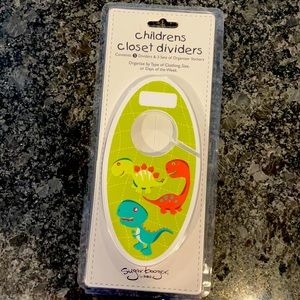 NIP Sugar Booger Set of 5 Dinosaur Closet Dividers